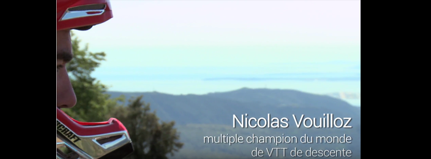 Nicolas Vouilloz, multiple champion du monde de VTT de descente
